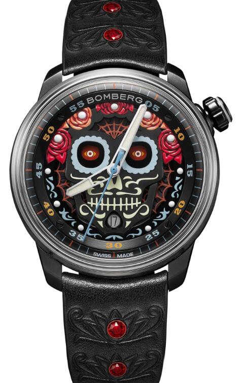 Bomberg BB-01 AUTOMATIC DIA DE LOS MUERTOS - RED CT43APBA.26-2.11 Replica Watch